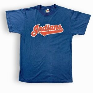 Vintage Cleveland‎ Indians T Shirt Medium Baseball Team MLB